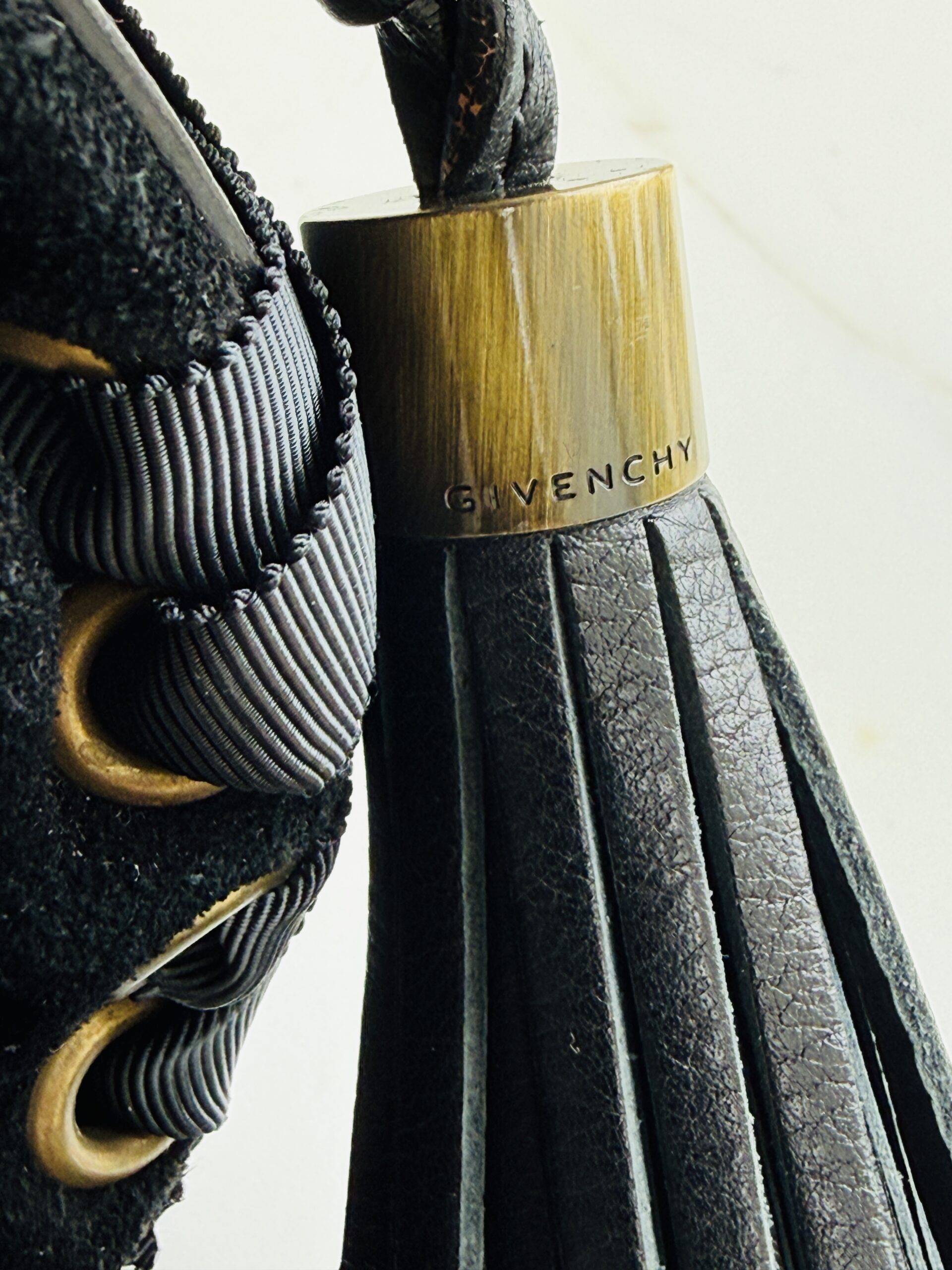 Archival Givenchy Pumpkin Corset Lace-Up Tassel Bag - Image 7