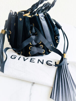 Archival Givenchy Pumpkin Corset Lace-Up Tassel Bag