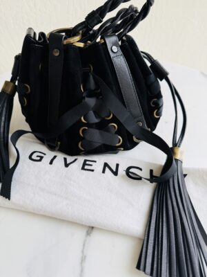 Archival Givenchy Pumpkin Corset Lace-Up Tassel Bag